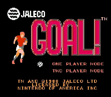 Goal! (Europe) screen shot title